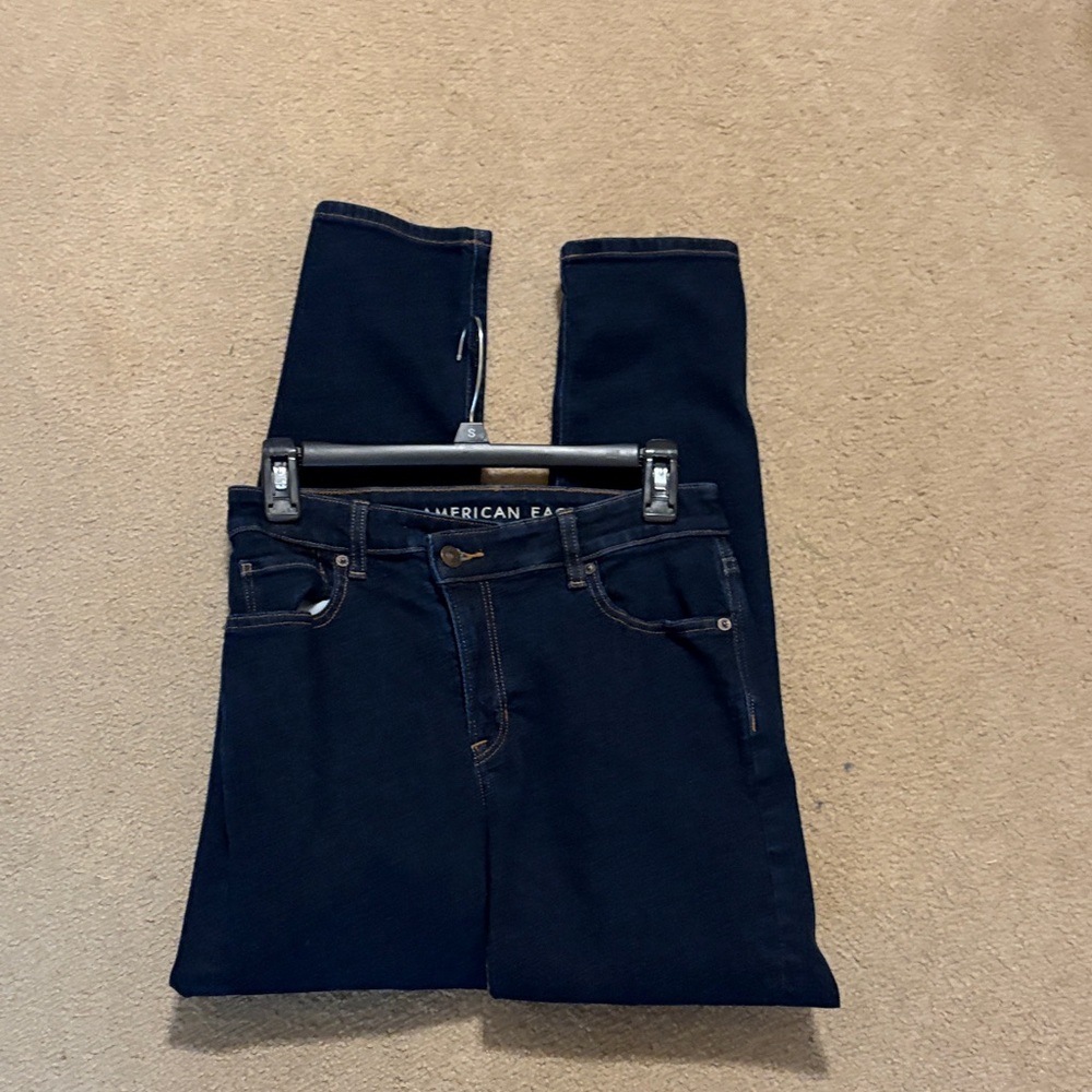 American Eagle Outfitters Women's Dark Blue Skinny Jeans